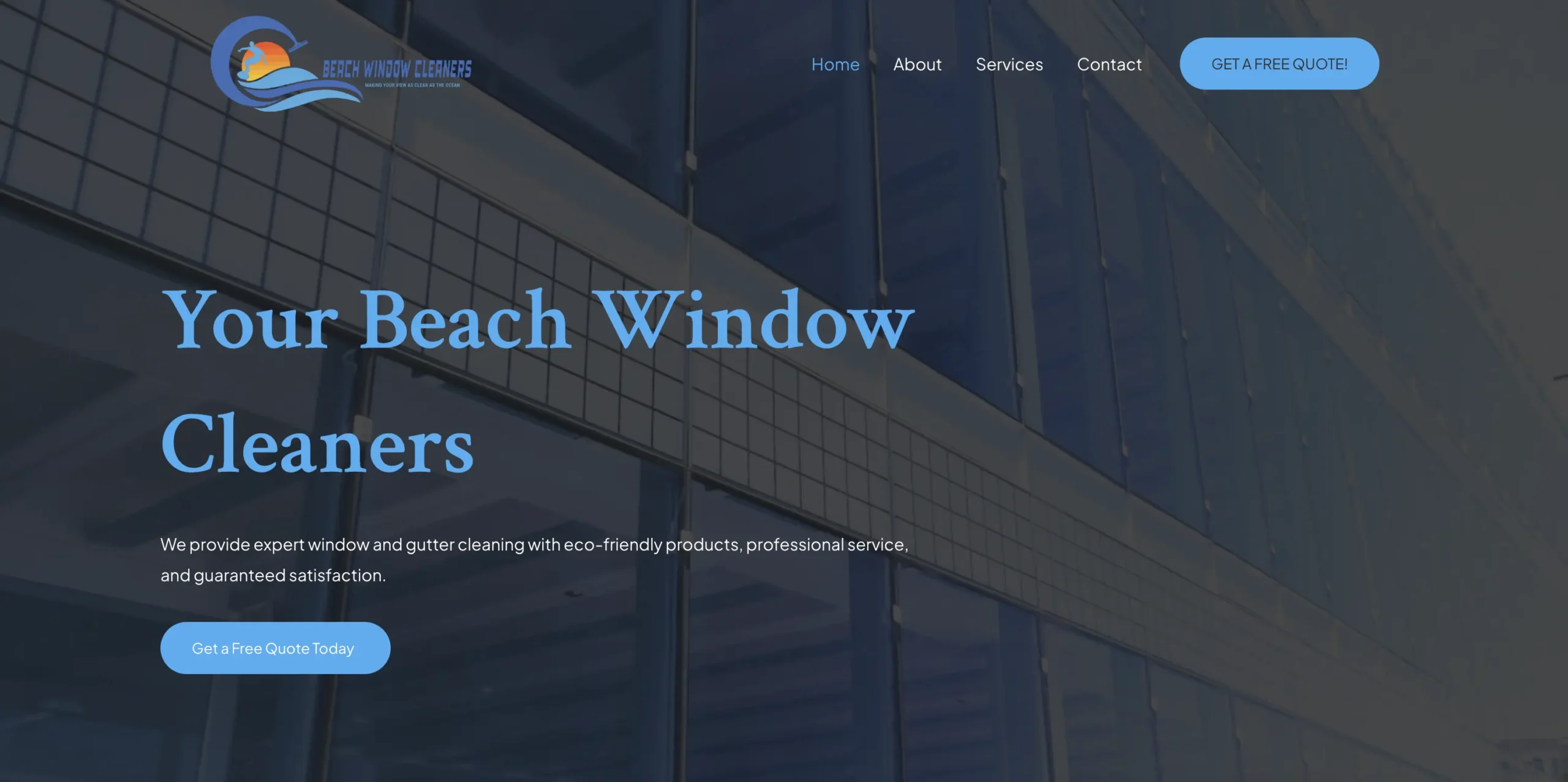 Beach Window Cleaners Homepage